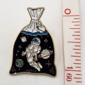 Astronaut Space Enamel Pin